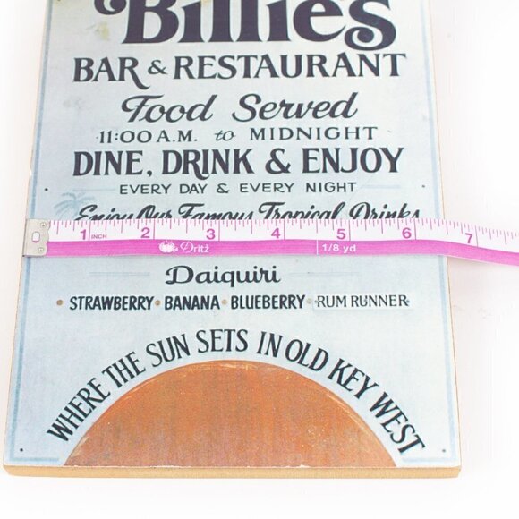 Key West Sign - Billie's - Plaque Signed - Montage Handcrafted Key West - Picture 6 of 6